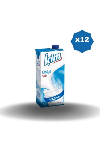 İçim İçim Yarım Yağlı Süt 1 Lt X 6 Adet
