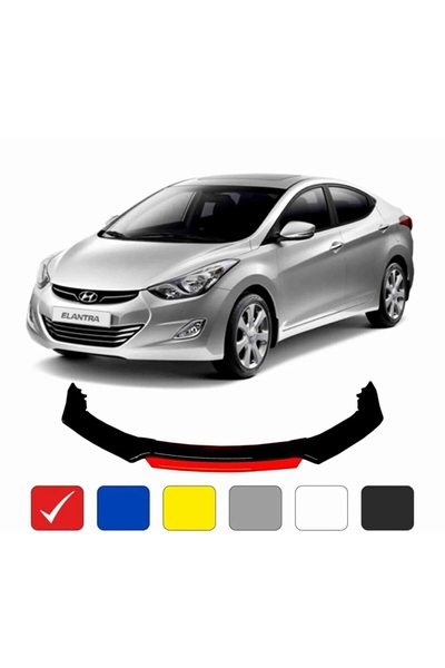 DKELEKTRONİK Elantra Lip 4 Parça Kırmızı / Tampon Eki