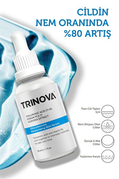 Trinova Intensive Moisturizing Serum & Ultra Intensive Moisturizing Skin Serum (HYALURONIC ACID 2%)