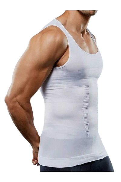 Tezzgelsin Men's Body Shaper Chest and Belly Enhancer Firming Breathable Athlete Corset 3 Pieces