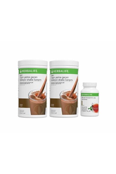 Herbalife 2 Adet Çikolata Aromalı Shake+100gr Çay