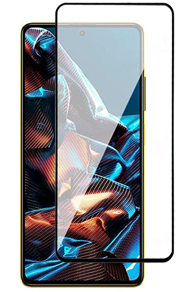 CEPSTOK Poco X5 Pro 5G Kırılmaz Cam 5D Tam Kaplayan 9H Temperli Ekran Koruyucu