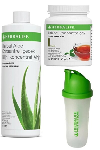 Herbalife Set Aloe Suyu ve Klasik 50 Gr Çay Ve Shaker