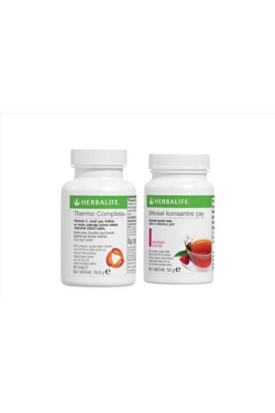 Herbalife 1 Adet Thermo Complete Tablet 1 Adet Ahududulu 50g Çay