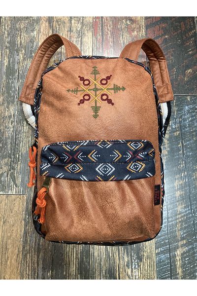 Street Bag Nubi Ethnic Αυθεντικό Σακίδιο πλάτης με μοτίβο Κεντημένο Σακίδιο πλάτης Bohemian Καθημερινή χρήση Ταξίδι