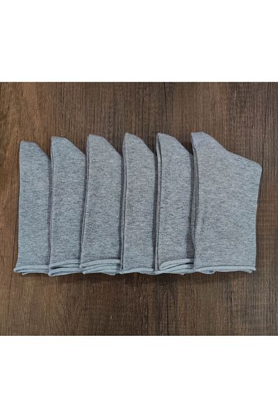 erceys 6 Pairs of Diabetic Cotton Flat Toe Seamless Elastic Socks