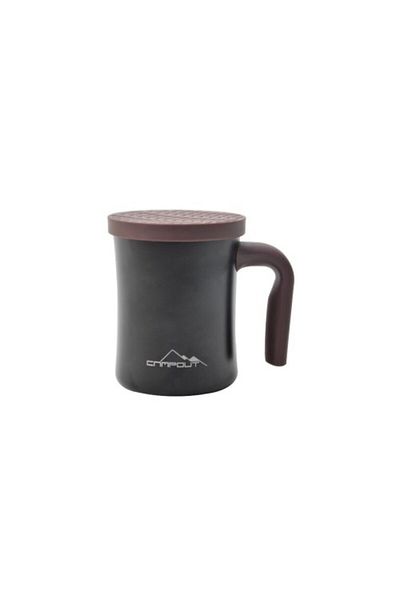 NURGAZ CAMPOUT DOUBLE LAYER THERMOS MUG BLACK
