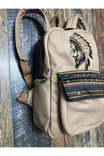 Street Bag Κεντημένο Ethnic Αυθεντικό Bohemian Daily Travel Backpack