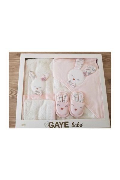 Gaye Bebe 4 Piece 100% Cotton Baby Bathrobe Set