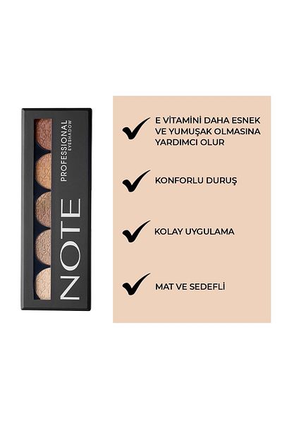 NOTE 107 Model Professional Super Eyeshadow Eye Palette - Lasting