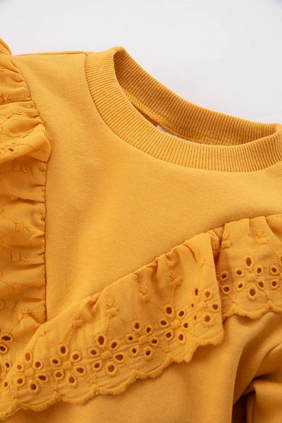 DeFacto Baby Girl Crew Neck Ruffle Sweatshirt B1324A523Wn