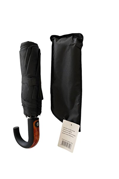 Muba Ahşap Saplı Tam Otomatik Rüzgarda Kırılmayan Şemsiye