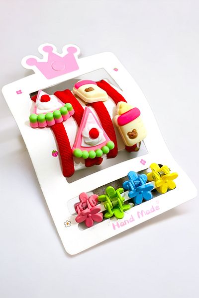 AYMETA TİCARET Children's 4 Figured Rubber 4 Piece Latch Buckle Set