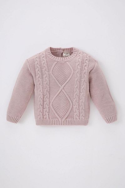DeFacto Crew Neck Baby Girl Sweater - A5673A523Wn