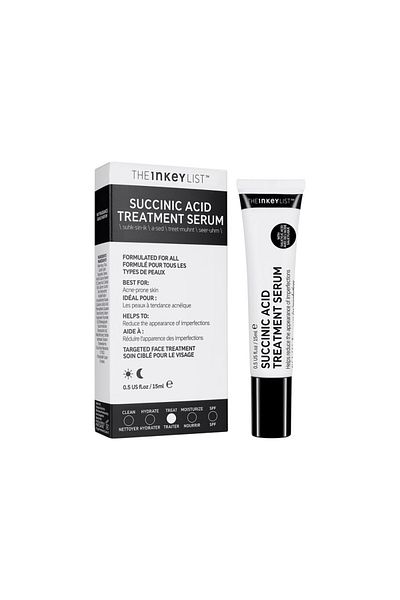 THE INKEY LIST CAME COSMETICS - علاج حب الشباب بحمض السكسينيك - علاج مضاد للعيوب 15 مل