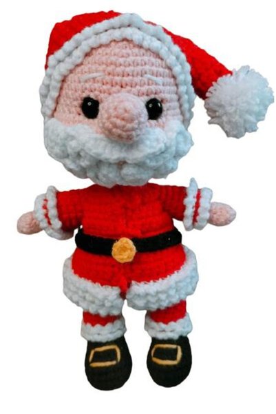 OYUNCAKPARK Minyatür Noel Baba Bebek Amigurumi Organik Oyuncak
