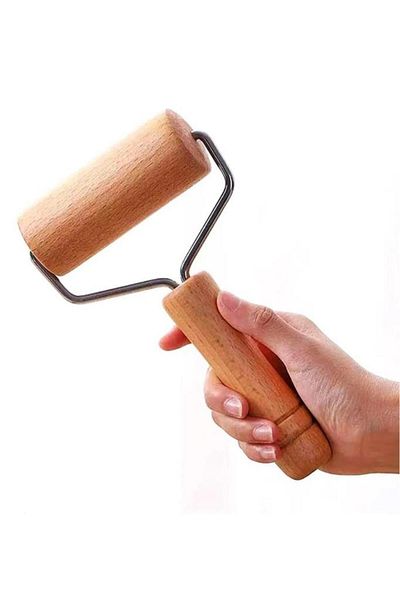 Flosoft Practical Smooth Wooden Dough Roller - Pizza Pastry and Pita Roller