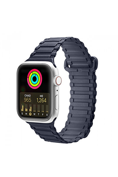 Ally Dux Ducis Apple Watch 38-40-41MM în Manyetik Armor Silikon Kordon Kayış