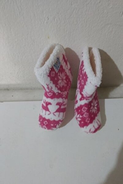 ERKAN kışlık bebek patik kız çocuk için 1 adet pembe beyaz kaliteli kullanışlı güzel şık