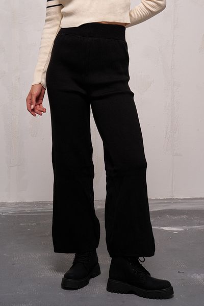 GİYSA Pantaloni de tricotaj pentru femei cu picioare largi