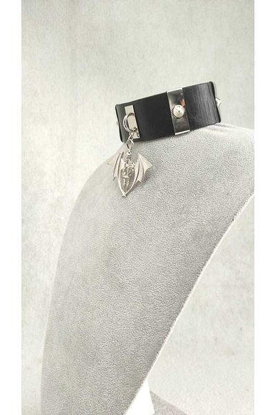 Fugusugu High-Tech Sterling Silver Mirror Dragon Choker