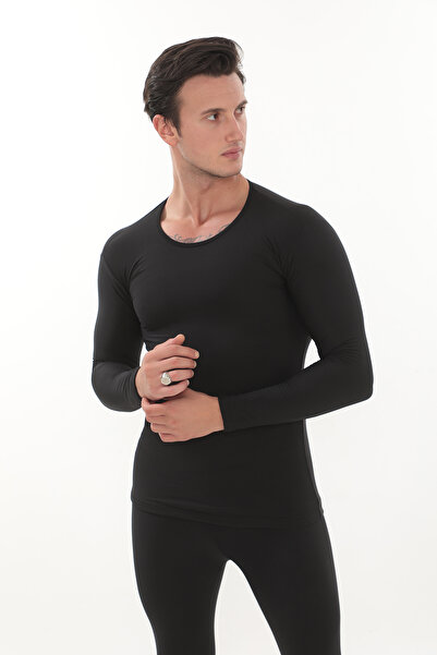 Sh Mağazacılık Unisex Winter Thermal Underwear, Warm Cotton Non-Burning Top Undershirt Underwear