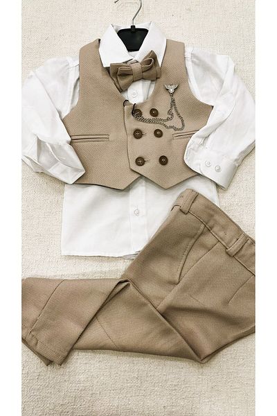 Carinos kids boy vest suit with accessories
