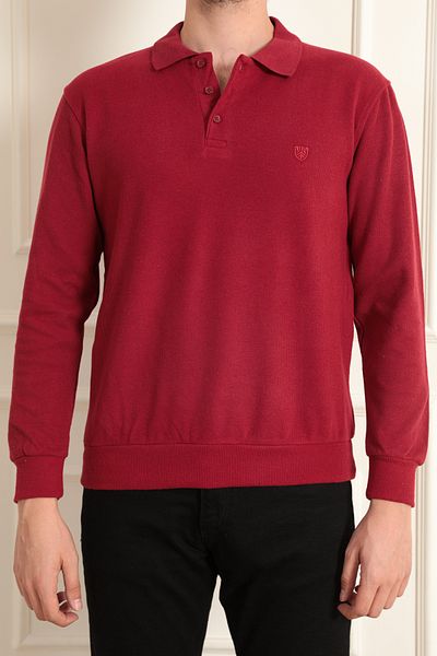 ModaPlaza Men's Polo Collar Sweat 108