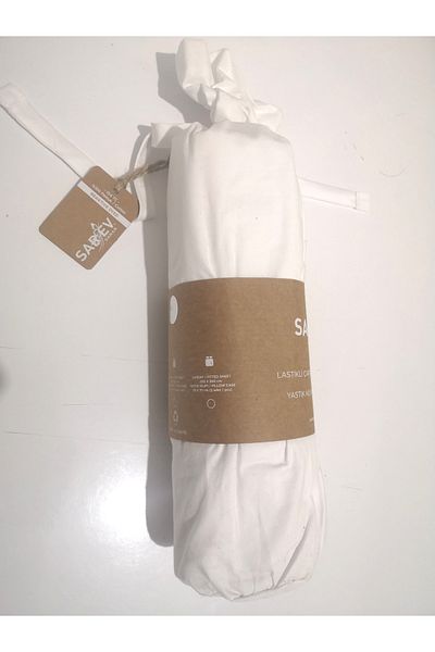 Sarev Ranforce Fitted Sheet Set Double White