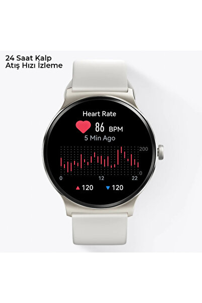 Haylou Solar Lite Gümüş Akıllı Saat 20 Güne Varan Pil Gücü Spor Modları (Haylou Türkiye Garantili)
