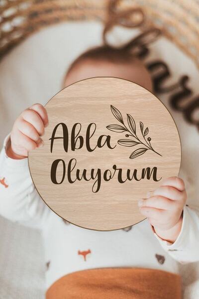 Enjoymydesign Abla Oluyorum Bebek Fotoğraf Çekimi Kartı Yenidoğan Fotoğrafı 1...