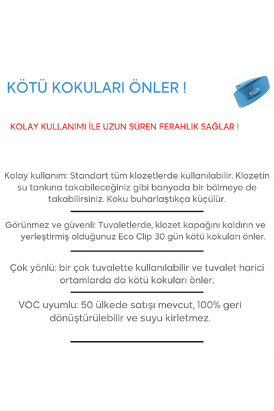 Fresh Products Fresh Clip 2.5 WC Klozet Koku Giderici Mango Aromalı (Turuncu)