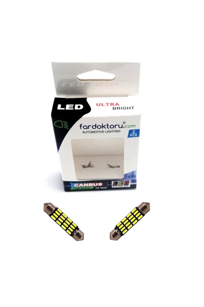 Fardoktoru 39mm Beyaz 16 Smd Sofit Oto Led Iç Aydınlatma Ampulü