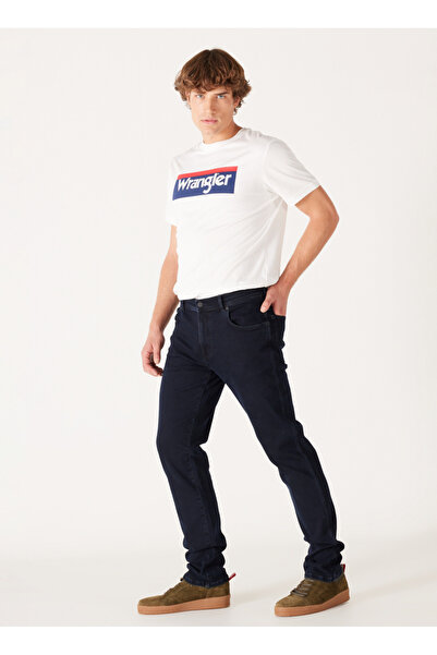 WRANGLER Regular Waist Slim Fit Men's Denim Trousers W12SMI375 Texas Slim Jean Pants