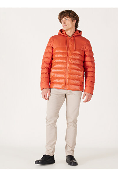 WRANGLER Orange Men's Coat W232008700 Puffer Jacket