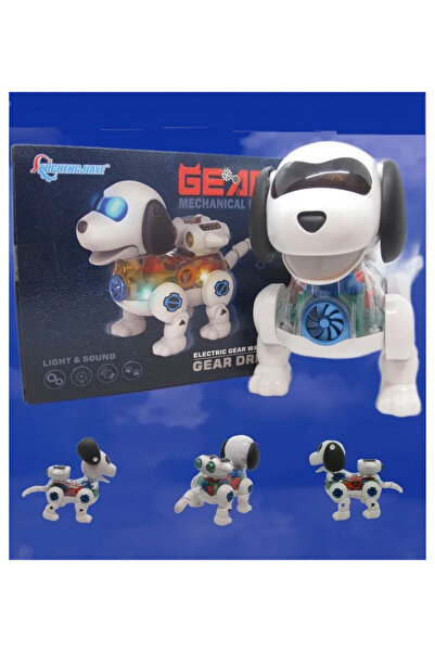 LRS STORE Oyuncak Robot Köpek Sesli Işıklı Mekanik Robot Köpeği Patrol Hediye