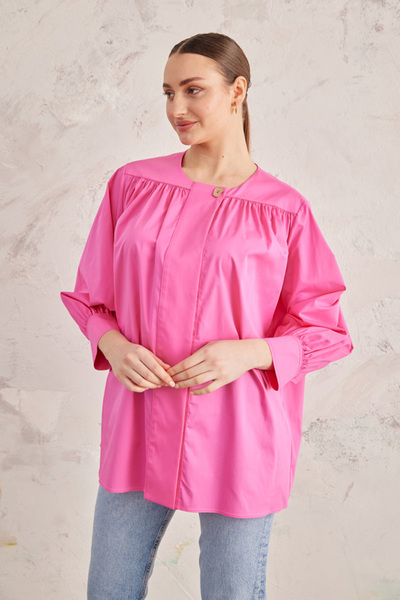 Aker Robadan Büzgülü Cotton Bluz
