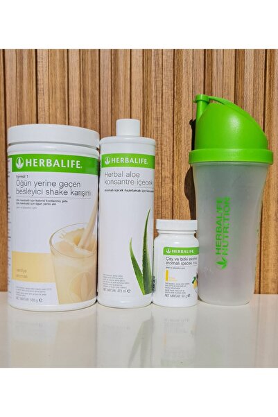 Herbalife 3lü Set Shake Çay Aloe Shaker