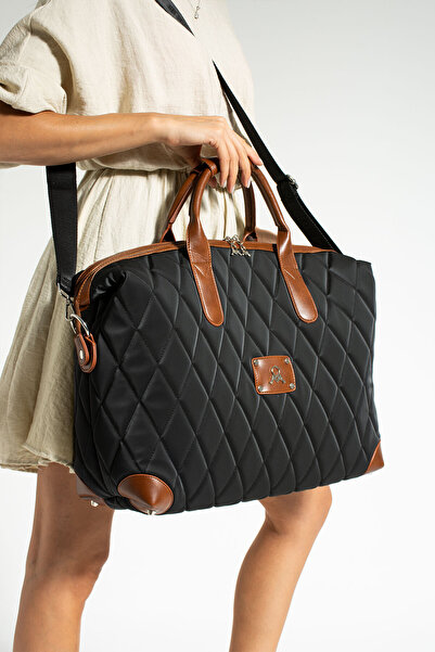 GP GUES POLO حقيبة كتف كابيت ون ميجا للنساء بحزام عمودي قابل للتعديل (حقيبة سفر)