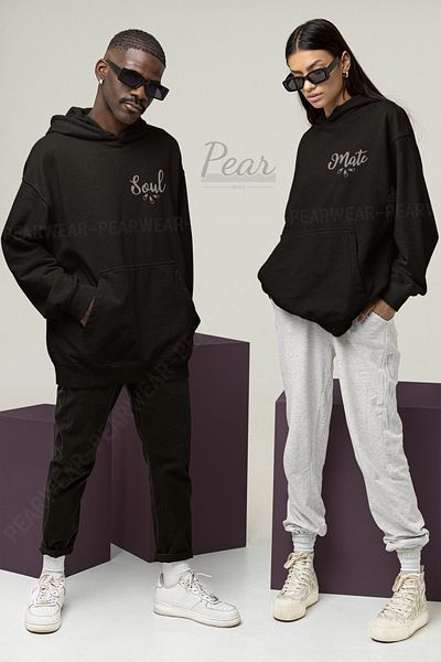 Pear Wear Soul Mate Printed Lover Team Oversize Unisex φούτερ