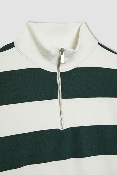DeFacto Cool Oversize Fit Half Turtleneck Thick Sweatshirt