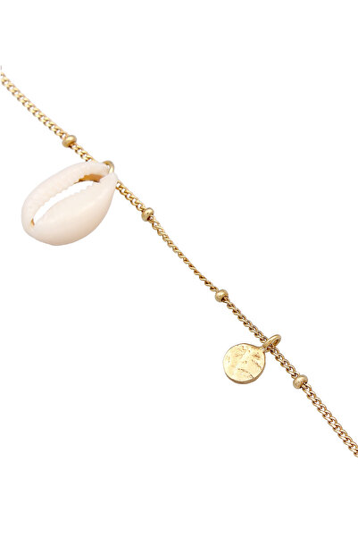 ELLI Fußschmuck Plättchen Kauri Muschel Maritim 925 Silber