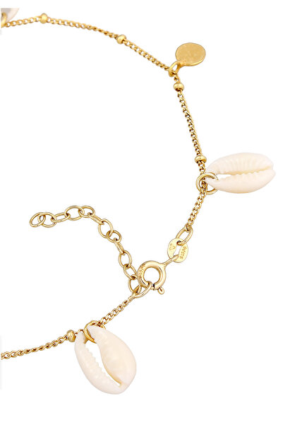 ELLI Fußschmuck Plättchen Kauri Muschel Maritim 925 Silber