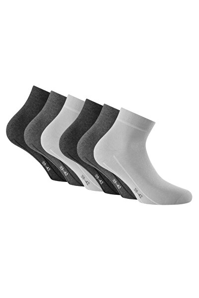 Rohner Basic Unisex Quarter Socken, 6er Pack - Sneaker Plus, Baumwolle