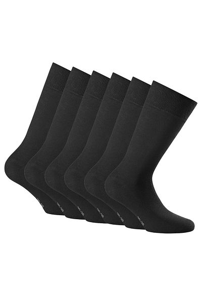 Rohner Basic Unisex Socken, 6er Pack - Cotton II, Kurzsocken, Basic, einfarbig