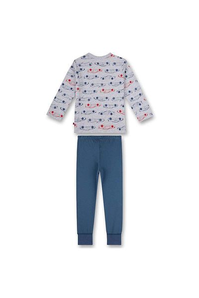 Sanetta Jungen Schlafanzug - Nachtwäsche, Pyjama, Baumwolle, Autos, lang