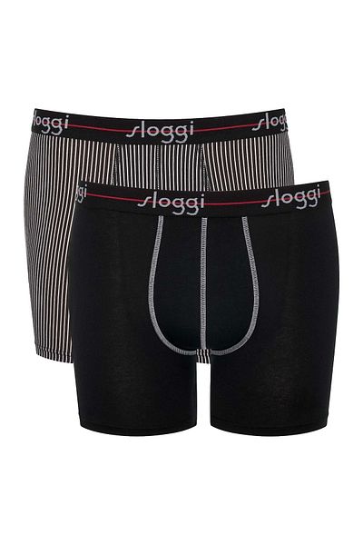 SLOGGI 2er-Pack Herren Boxershorts – kurzes C2P-Panel, Baumwolle-Start