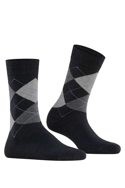 Burlington Damen Socken – Königin, Kurzstrümpfe, Baumwolle, Rautenmuster, Logo