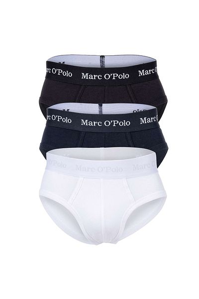 Marc O'Polo Marc O Polo Herren Slip, 3er Pack - Brief, Unterwäsche, Organic Cotton Stretch, einfarbig