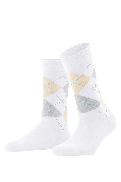 Burlington Damen Socken – Königin, Kurzstrümpfe, Baumwolle, Rautenmuster, Logo